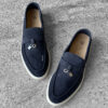 Loro Piana Black Summer Charm Loafers