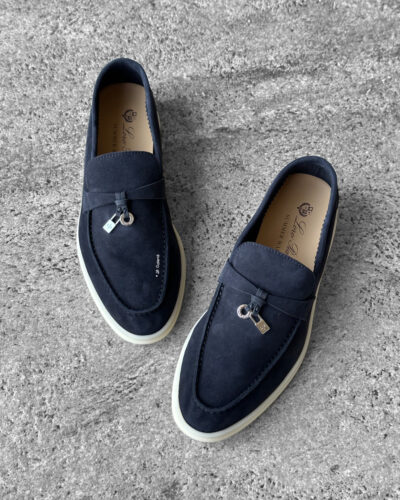 Loro Piana Black Summer Charm Loafers